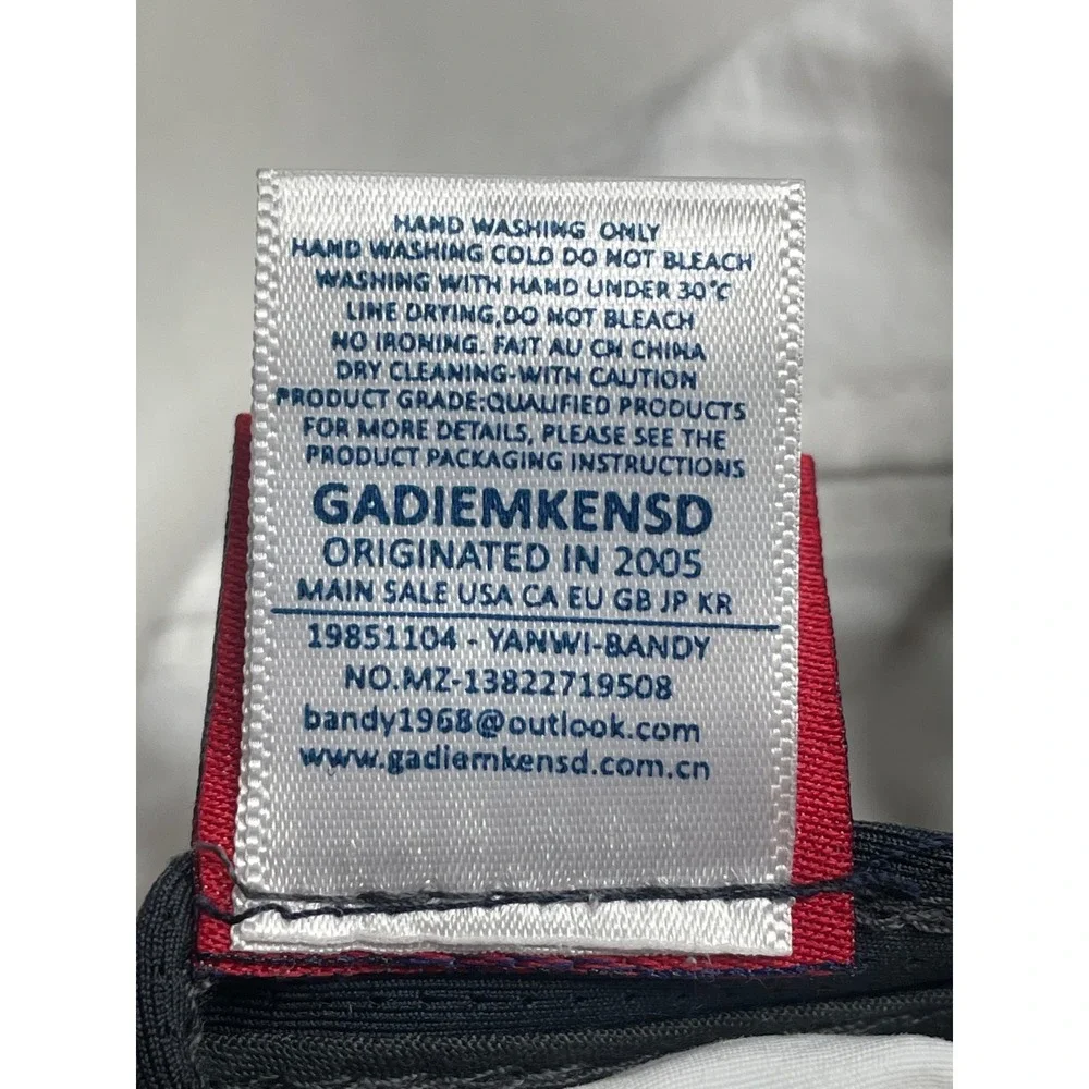 Gadiemkensd Folding Packable Hat Long Brim Adjustable White Reflective Gray Cap